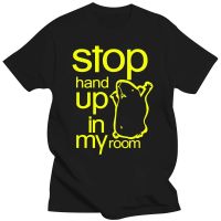 REM Mouse Cotton T Shirt Men Stop Hand Up In My Room T shirt Boys Creative Funny Mens Brand Tee Shirts High Quality XS-6XL