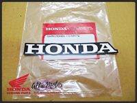 HONDA LETTER 110 mm. FAIRING EMBLEM DECAL "WHITE" &amp; "BLACK" #สติ๊กเกอร์ตัวอักษร HONDA แท้ 110มม. สีขาวตัดเส้นพื้นดำ