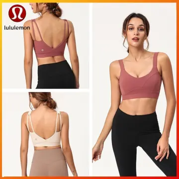 Lululemon Air active 2 in 1 Yoga Top Cross Back Bra Good Support DT055