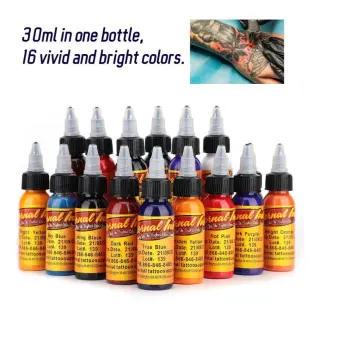  Tattoo Ink Set 30ml/Bottle 16 Colors Tattoo Supply Tattoo  Makeup Ink Pigment Professional Beauty Body Art Inks, Quick Coloring,  Bright Colors : Beauty & Personal Care