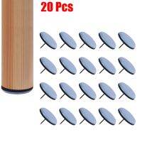 20Pcs Furniture Leg Sliders Pads With Nail Feet Furniture Moving Gliders Mover Floor Protector For Tables Sofas Recliners