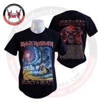 เสื้อยืดคุณภาพดี ผ้าฝ้าย 100%เสื้อวง IRON MAIDEN ลิขสิทธิ์แท้100%S-4XL