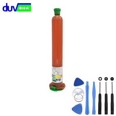 DUV 50g TP-2500 LOCA UV glue liquid optical clear adhesive + 8 in 1 Tools for mobile phone touch screen Adhesives Tape