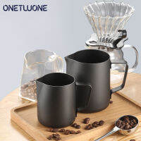 Onetwone 350mlสแตนเลสสตีลกาแฟเหยือกเหยือกBaristaเครื่องมือนมถ้วยพิชเชอร์พลาสติกฉลุแต่งหน้ากาแฟชงศิลปะเหยือกถ้วยเครื่องอุ่นนมถ้วยเหยือกCreamerอุปกรณ์เสริมเหมาะสำหรับแทมเปอร์บาริสต้าเครื่อง