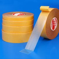 10m/20M Strong Fixation Of Double Sided Cloth Base Tape Mesh Waterproof Super Traceless Adhesive High Viscosity Carpet Adhesives  Tape