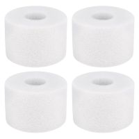 4 Pieces Swimming Pool Filter Foam Cartridge Compatible with Intex S1 Type Reusable Washable Filter Sponge