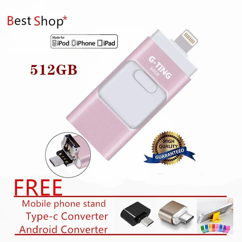 3 in1 Usb flash drive For iPhone/iPad/Android/PC i-Flashdrive Pen