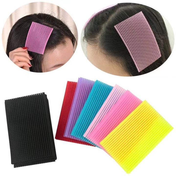 5bag-10pcs-novel-front-hair-fringe-fashion-stabilizer-makeup-sticker-pad-patch-pastel-clip-bangs-magic-tape-fringe-girls-gifts-adhesives-tape