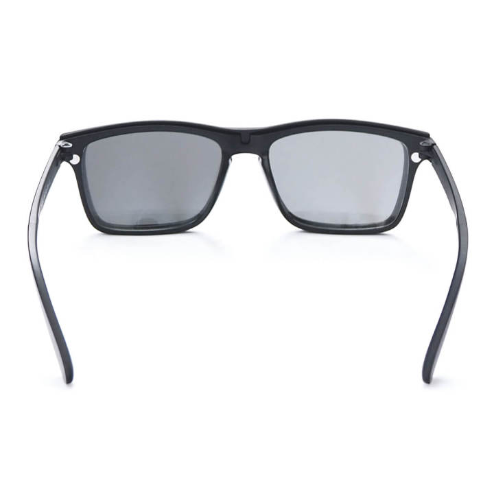 แว่นตาคลิปออน-คลิบเลนส์กันแดดแม่เหล็ก-แว่นสายตาสีดำ-เลนส์สีเทา-แว่นกันแดด-แว่นคลิปออน-รุ่นใหม่ล่าสุด