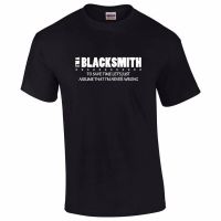 Kaus Kasual Super Fashion Obral Besar Kaus Oblong Kasual IM A Blacksmith Tidak Pernah Salah T-Shirt Humor Lucu Kaus Oblong Pria Klasik S-4XL-5XL-6XL