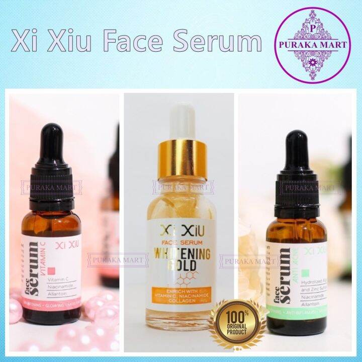 XI XIU Face Serum Vitamin C Anti Acne Whitening Gold 20 ml Lazada