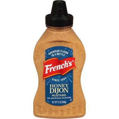 (อาหารนำเข้า) French mustard dijon & honey dijon mustard 340 g.มัสตาร์ด2สุตร นำเข้าจากอเมริกาhoney dijon