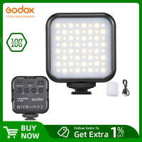 Godox LITEMONS ไฟ LED Led6bi แฟลชวิดีโอแบบชาร์จไฟกล้อง LED ได้3200K-6500K ผลกระทบแสง CRI 95 + 13 FX