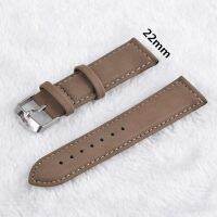 Leather watchband ogya brand fashion popular clock band 22mm and 20mm for watch high quality