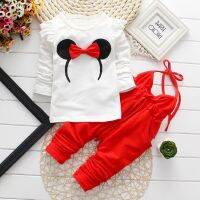 Baby Girl Clothes Spring 2020 Cartoon Long Sleeved T-shirts Tops + Pants 2PCS Infant Outfits Kids Bebes Jogging Suits Tracksuits  by Hs2023