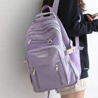 Simple Cute Women Large Capacity Backpack Korean High Quality Schoolbag for Teenage Girls Harajuku Lady 15.6 Inch Laptop Daypack