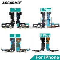 Aocarmo USB แท่นชาร์จสำหรับ7 7 7P 8 8 8P Plus ส่วนงอไมโครโฟนตัวเชื่อมต่อไมโครโฟน