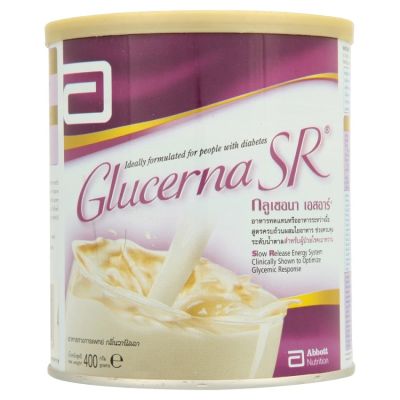 [โปรส่งฟรีวันนี้เท่านั้น] ลด 50% Glucerna กลูเซอนา เอสอาร์ อาหารทดแทน สูตรครบถ้วนผสมใยอาหาร ช่วยควบคุมระดับน้ำตาล สำหรับผู้ป่วยโรคเบาหวาน 400ก. เก็บเงินปลายทาง COD