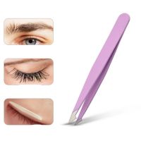 4 Colors Hair Removal Tweezers Stainless Steel Eyebrow Tweezers Slanted Tip Point Face Harmless Makeup Beauty Tool Cosmetic NEW