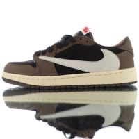 2023 Hot Sale 【Originalarch NK*A J 1 Low Barb Leisure Basketball Shoes Men And Women Sports Shoes Black Brown {Free Shipping)}