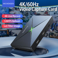 MICHENSEN 4K HDR Video Capture Card USB 3.0 Card Capture 4K60fps 1080P 60Hz 120FPS 240FPS HDMI Converter for PS5 PS4 Camera Game/Video Live Stream