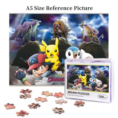 Pokémon Pokemon Suicune, Ash Ketchum And Dawn Wooden Jigsaw Puzzle 500 Pieces Educational Toy Painting Art Decor Decompression toys 500pcs