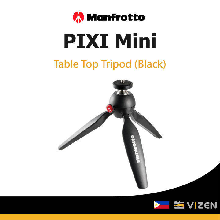 Manfrotto PIXI Mini Table Top Tripod (Black) Lazada PH