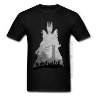 ใหม่ เสื้อยืดลําลอง แขนสั้น พิมพ์ลาย Sauron Contourist SILHOUETTE แฟชั่นสําหรับผู้ชาย F3I4