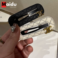 Maidu Jewelry ประตูชัยกิ๊บติดผมหนังสำหรับผู้หญิงคลิปด้านข้างใหม่เครื่องประดับผมสุทธิสีแดง