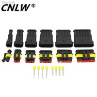 ♗ 1 Set 1 2 3 4 5 6 Pin Super Seal AMP Electrical Connector Automotive Waterproof Xenon Lamp Male And Female Plug For Car