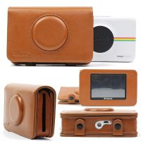 Polaroid Snap Touch Instant Print Digital Camera Case Retro PU Leather Waterproof Anti-shock Storage Carry Bag Cover With Screen