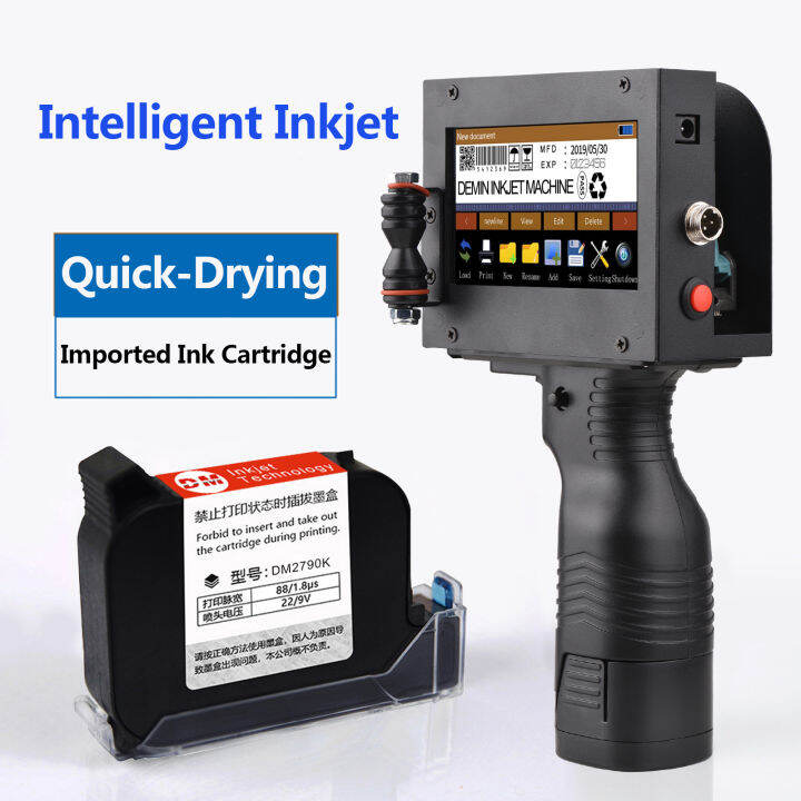 (Free Ink cartridge)Handheld Printer Portable Inkjet Printer High