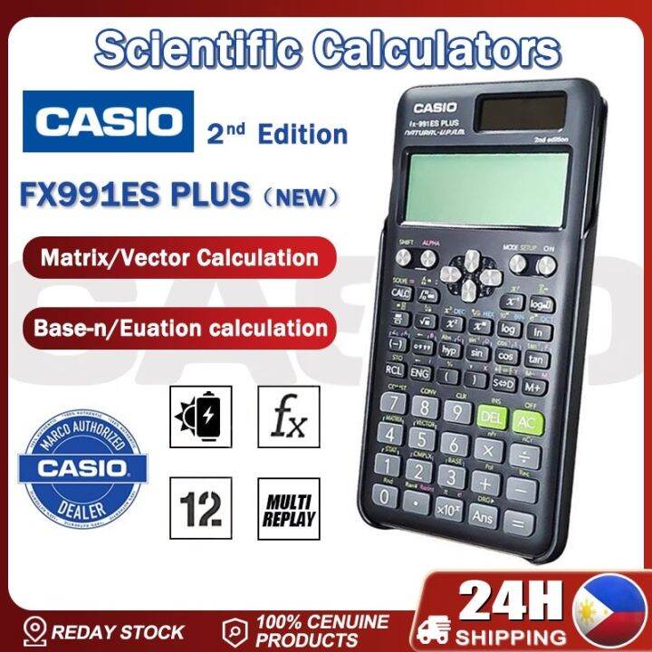 Original Casio Scientific Calculator Fx 991es Plus 2nd Edition Function ...