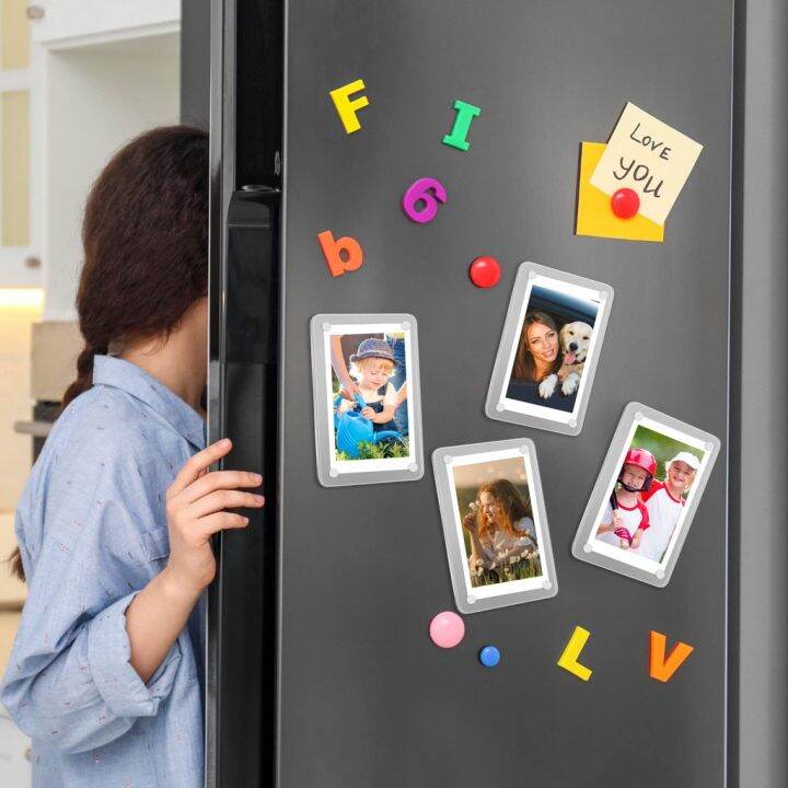 Acrylic Refrigerator Picture Frame Double Sided Fridge
