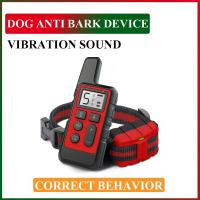 ZZOOI Electric Dog Anti Bark Device For Pet Remote Control Rechargeable Sound Vibration Outdoor Pet Training Collar Suitable For Dogs