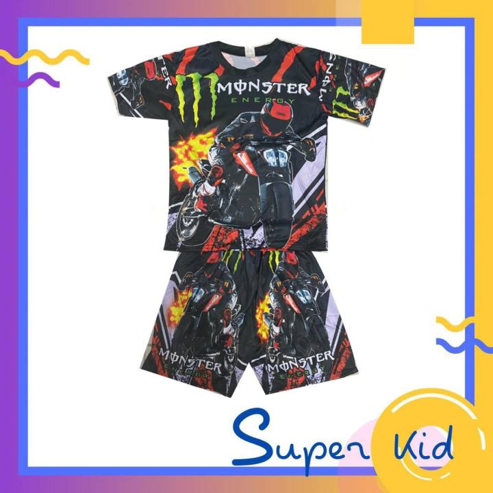 ชุด-moster-ชุดเด็ก-สำหรับ-4-8-ปี-เสื้อผ้าเด็ก-นุ่มใส่สบาย