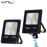 ✻✖☏ Motion Sensor LED Flood Light Waterproof IP65 Reflector Floodlight Lamp 10W 30W 50W 220V foco Led Exterior Outdoor Spot Light