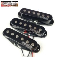 Wilkinson Gitar Listrik Pickup Lic วินเทจ Suara ขดลวดเดี่ยว Untuk ST Gitar Hitam 1ชุด Wovs