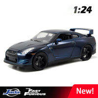 JADA 1:24นิสสัน GTR R35พอลของเล่นล้อแม็กรถยนต์ D Iecasts และของเล่นยานพาหนะรถรุ่นขนาดเล็กขนาดรุ่นรถของเล่นสำหรับเด็ก