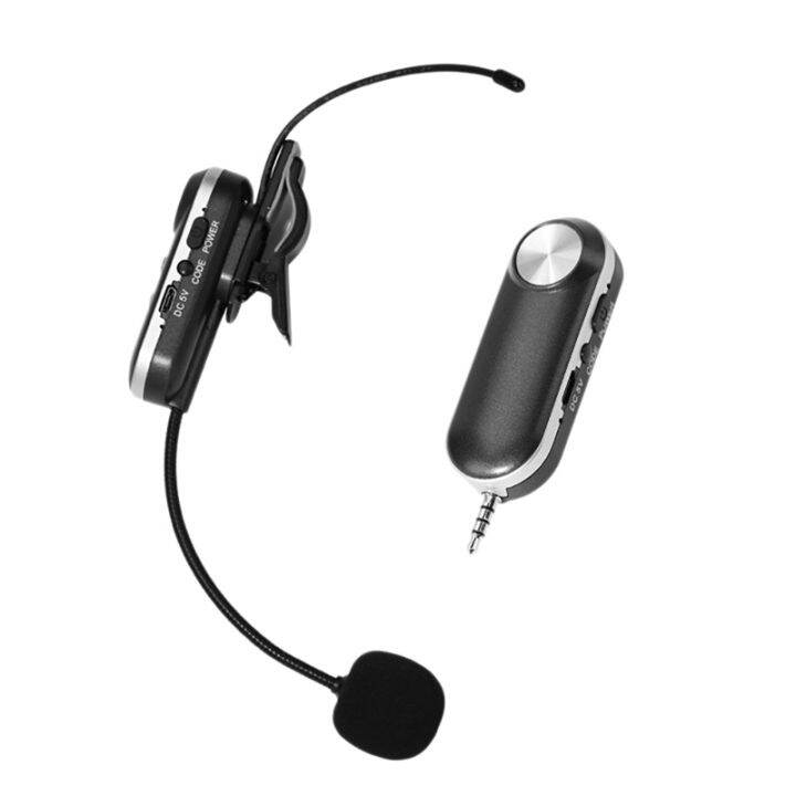 Wireless Instrument Microphone UHF Clipon Condenser Microphone for