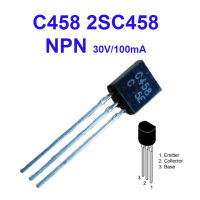 (20ชิ้น)C458 2SC458 (TO-92) NPN 30V/100mA, General purpose Application