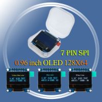 【✱2023 HOT✱】 mxizg 0.96นิ้ว Iic อนุกรม Spi 128x6 4สีขาวสีเหลืองสีฟ้า Oled โมดูลแสดงผล I2c หน้าจอ Lcd Board 0.96 "Ssd1306สำหรับ Arduino/Stm32/51