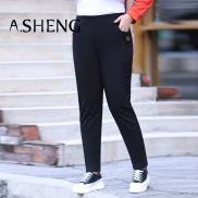 Free Delivery of Women's Cropped Pants with Lace Leggings, Slim Fit Waist,  Elastic Fit, Large Size, Breathable Summer Leggings