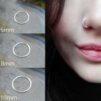 Fashion Stainless Steel Seamless Segment Rings Nose Hoops Ear Piercing Tragus Nose Rings Ear Cartiliage Tragus Sexy Body Jewelry Body jewellery