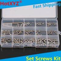 304 316 Stainless Steel Internal Hex Socket Drive Cone Dog Flat Cup Point Set Screw Assortment Kit Allen Head Grub Bolt