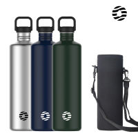 Fjbottle ขวดน้ํา สเตนเลส 304 กันรั่ว ความจุขนาดใหญ่ แบบพกพา 2000 มล. 68 ออนซ์