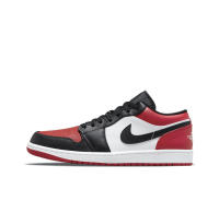 Jordan Air Jordan 1 Low "bred toe" retro รองเท้าผ้าใบ รองเท้าลำลอง รองเท้าบาสเก็ตบอล (ขนส่งฟรี)