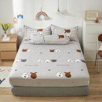 Bonenjoy Bed Sheet with Elastic Band Cartoon Style Doggy Printed Bed Fitted Sheet Single Size sabanas cama 90(Without pillowcase