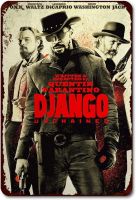 แผ่นป้ายโลหะซีรีส์โปสเตอร์ภาพยนตร์-หนัง Django แนววินเทจย้อนยุคป้ายดีบุก-บ้านป้ายโลหะตกแต่งผนังโลหะ,บาร์,โรงภาพยนตร์,ป้ายโลหะ (8 × 12นิ้ว)