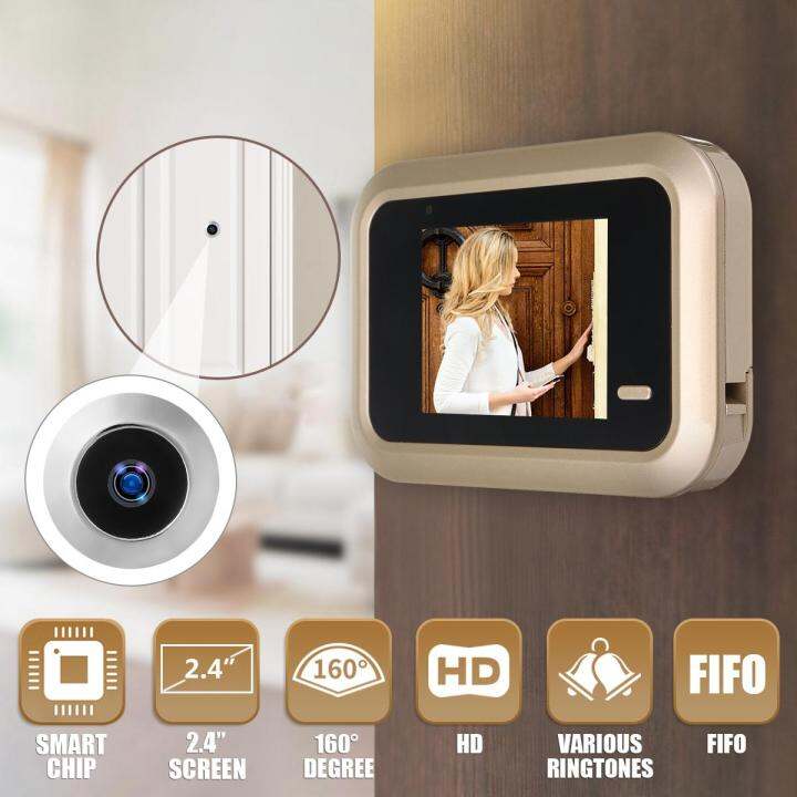 SIQIFENG 2.4" LCD 160° Digital Smart Peephole Door Eye Viewer HD Video